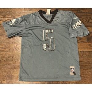 Philadelphia Eagles McNabb Jersey Kids youth  Xl Green Reebok NFL Birds